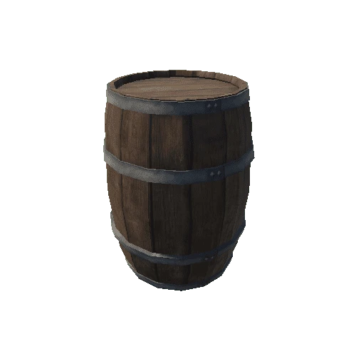 Breakable Barrel Fractured - Brown